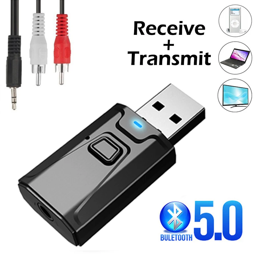 Home Cinema Receiver - USB Bluetooth 5.0 Nadajnik Odbiornik Mikrofon