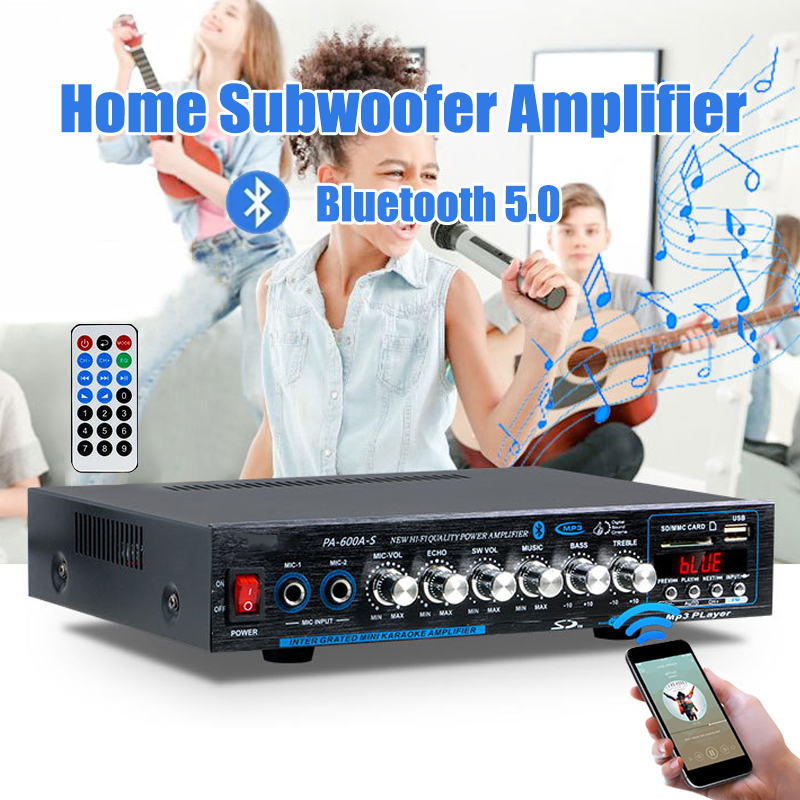 Home Cinema Receiver - Wzmacniacz Hi-Fi Bluetooth o dużej mocy,