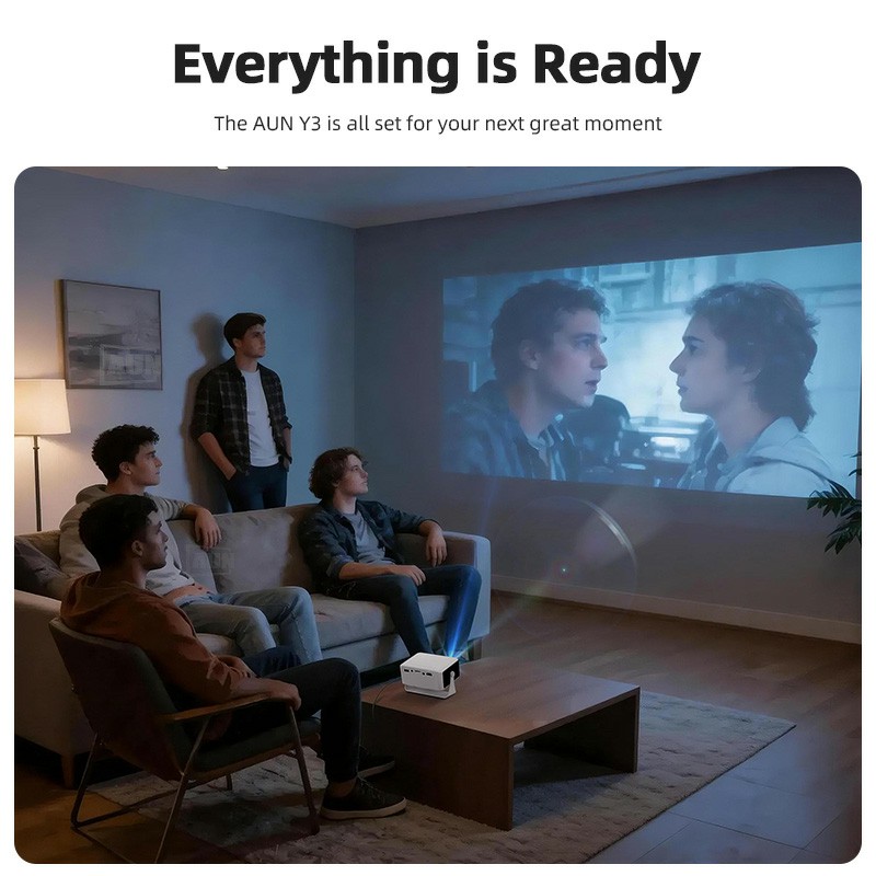 Projektor AUN Y3 Przenośny Pro – Home Cinema Cabasse recenzja i cena