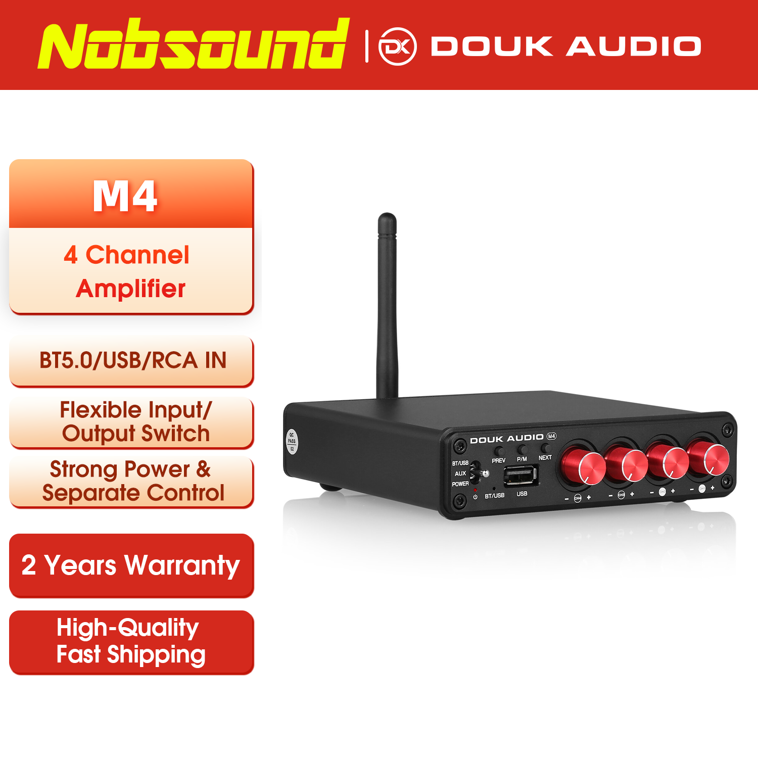 Nobsound HiFi Stereo Bluetooth – Home Cinema Receiver recenzja i cena