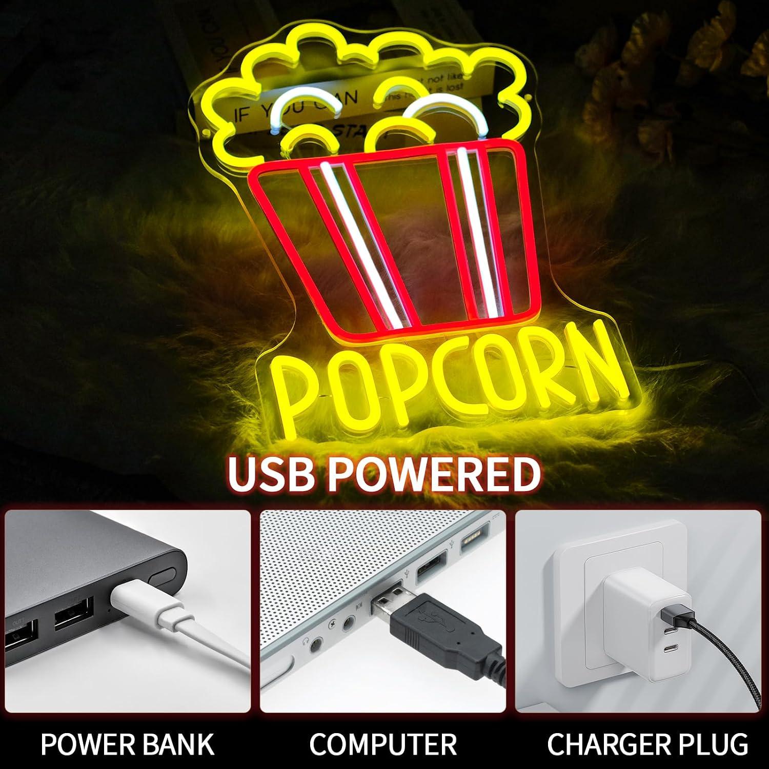 Neonowy znak LED w kształcie w – Home Cinema Wall Lights recenzja i cena