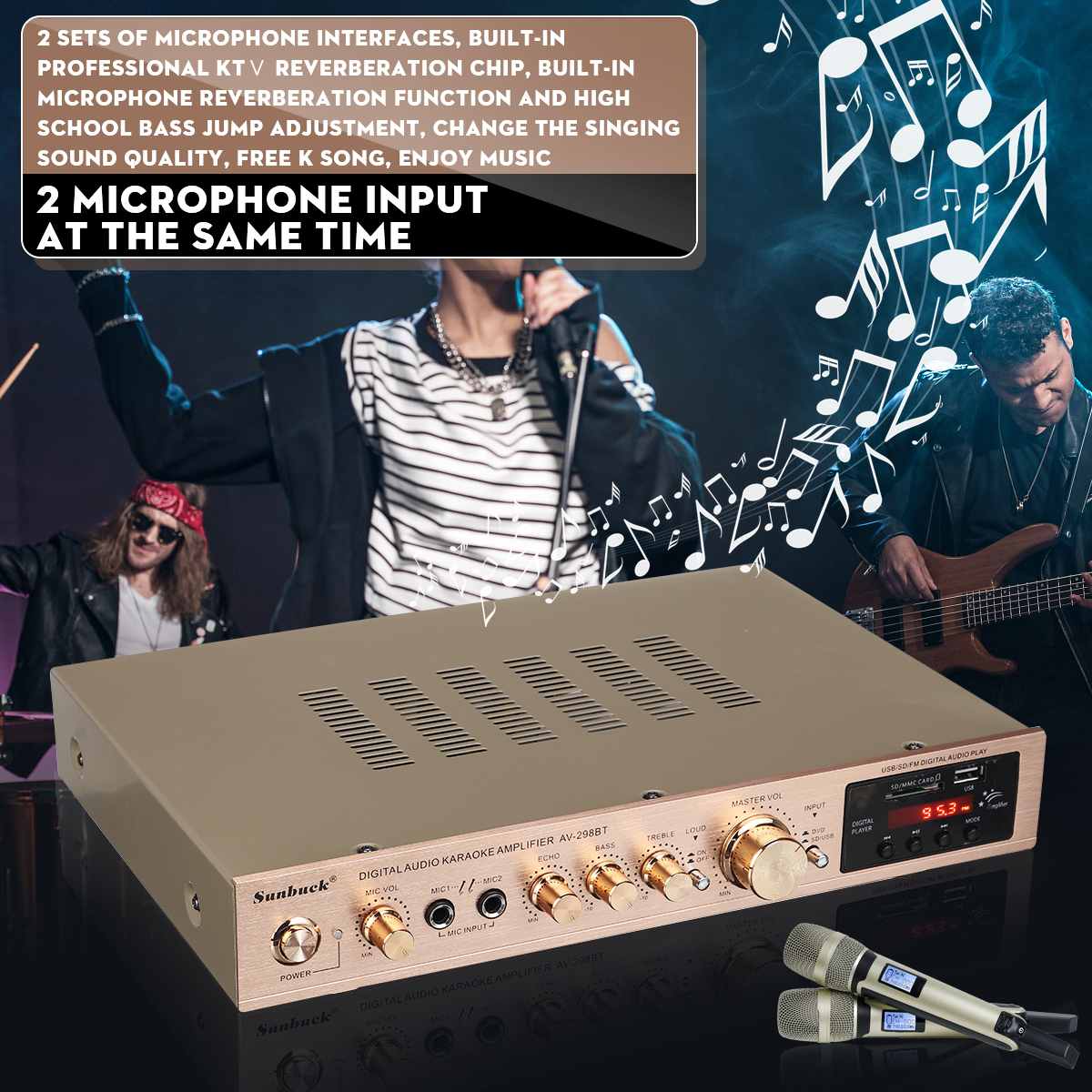 Wzmacniacz mocy 110/220V 2000W – Home Cinema Receiver recenzja i cena