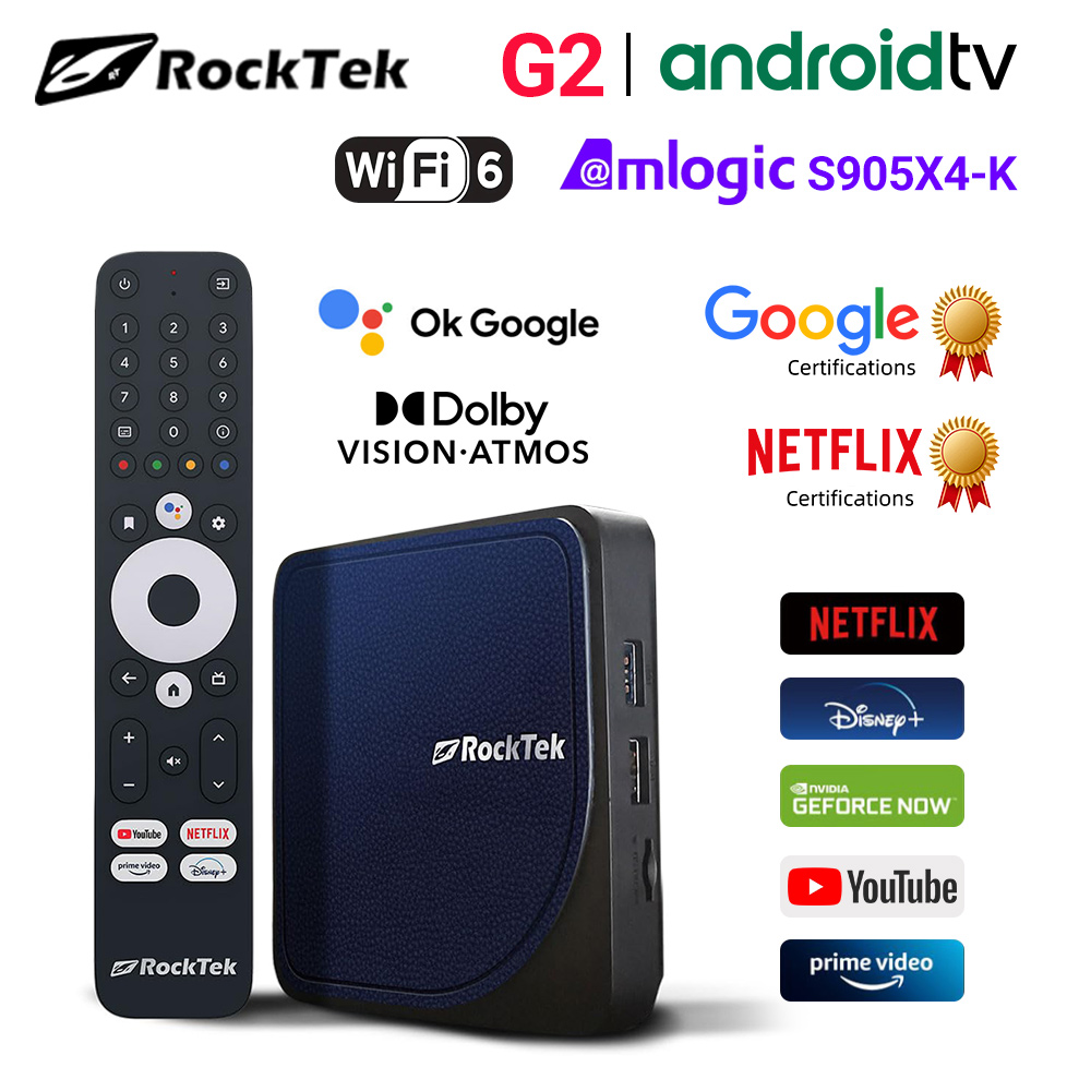 RockTek G2 4K Android TV 14 AT – Home Cinema Dolby Atmos recenzja i cena