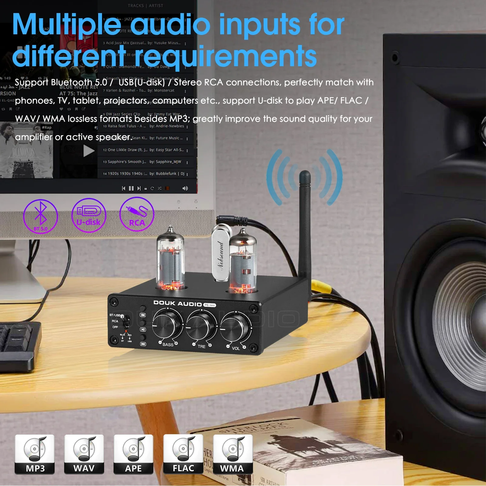 Douk Audio HiFi Bluetooth 5.0  – Home Cinema Receiver recenzja i cena