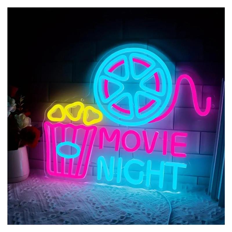 Neonowy Znak na Wieczór Filmow – Home Cinema Wall Lights recenzja i cena
