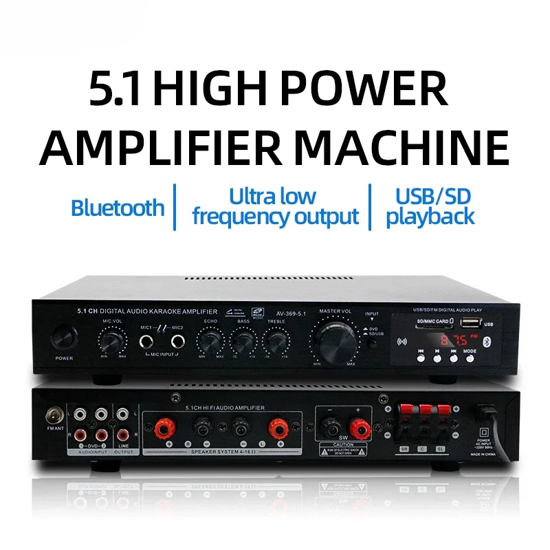Wzmacniacz audio Bluetooth 5.1 – Home Cinema Receiver recenzja i cena