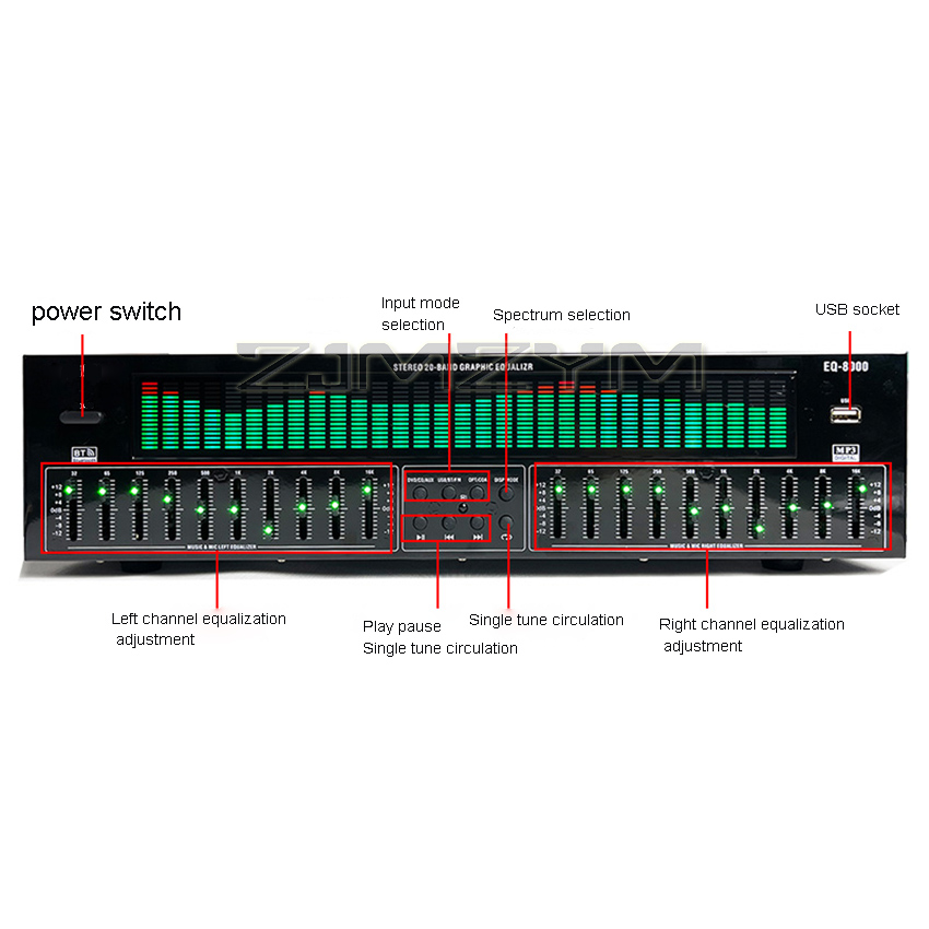 EQ8000 Equalizer Bluetooth 5.3 – Home Cinema Receiver recenzja i cena